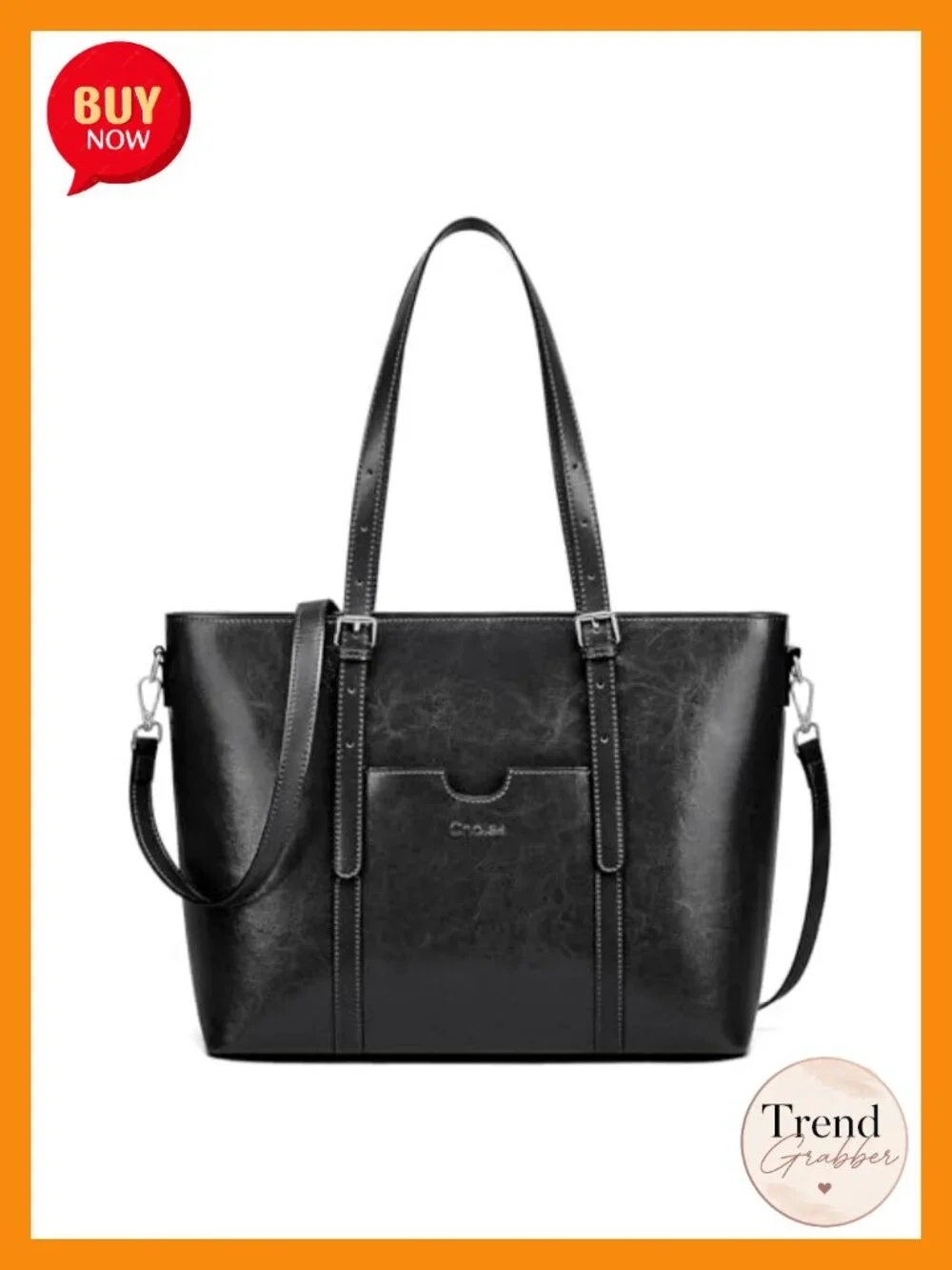 Genuine Leather Satchel Tote Bag for Women Crossbody Laptop Bag Large Capacity